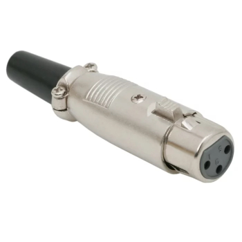 Mufa XLR 3 poli mama executie tata cu protectie cablu 