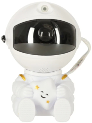 Proiector in forma de astronaut cu stea permite proiectarea stelelor sau galaxiilor Gonga® Alb 