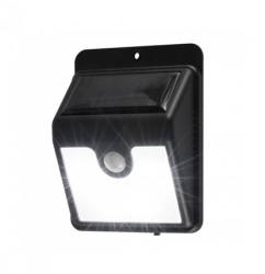 Proiector Led De Exterior Klausstech Panou Solar Inclus Senzor De Miscare Flux Luminos 120 Lm Senzor De Lumina Ambientala Grad De Pro 