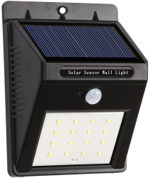 Proiector Led De Exterior Klausstech Panou Solar Inclus Senzor De Miscare Flux Luminos 120 Lm Senzor De Lumina Ambientala Grad De Prote 