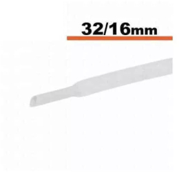 Tub termocontractibil alb 32mm/ 16mm 0.5m 