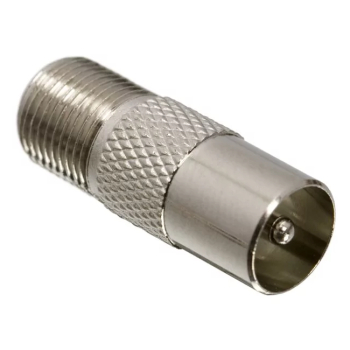 Adaptor coaxial mama F la tata tv coaxial pin aurit 