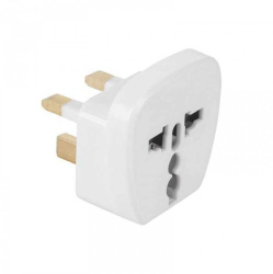 Adaptor tensiune priza UK - UNIVERSAL 13A alb 