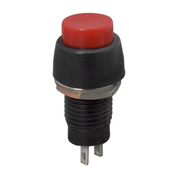 Intrerupator cu apasare 1 circuit 2A 250V OFF-ON rosu cu retinere 09068PI 