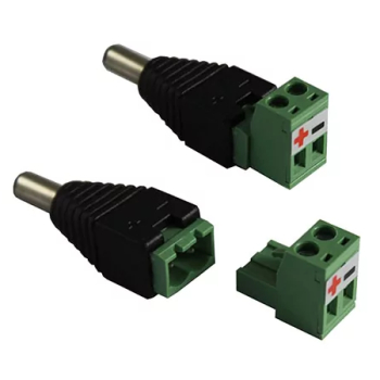 Mufa alimentare DC 2.1x5.5 tata cupla rapida regleta cu surub 