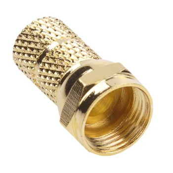 Mufa F 6.8mm aurit din cupru 1buc 