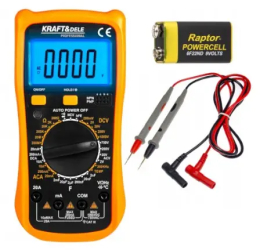 Multimetru digital KRAFT&DELE echipat cu un afisaj LCD mare si retroiluminat KD11297 