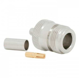 Soclu N la RG58 50 ohmi sertizabil pin aurit 