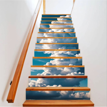 Sticker decorativ pentru scari interioare print autoadeziv de inalta rezolutie dimensine 200 x 124 cm cod AVX-STAIRS-08 