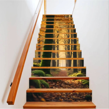 Sticker decorativ pentru scari interioare print autoadeziv de inalta rezolutie dimensine 200 x 124 cm cod AVX-STAIRS-09 