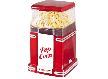 Aparat pentru popcorn Beper 1200 W rosu - RESIGILAT 