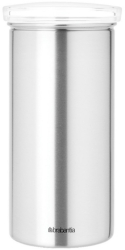 Brabantia 646989 Borcan pentru depozitare capsule de cafea pentru pana la 18 capsule otel inoxidabil rezistent la amprenta argintiu 