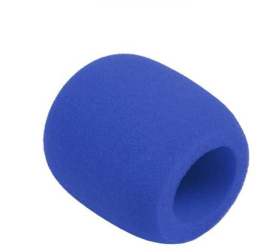 Burete microfon albastru mare 75x60mm Azusa MIK1574C 