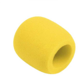 Burete microfon galben mare 75x60mm Azusa MIK1574E 