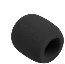 Burete microfon negru mare 75x60mm Azusa MIK1574A