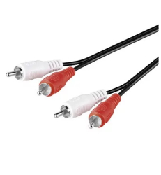 Cablu 2x RCA 2.5m ecranat cupru Goobay 