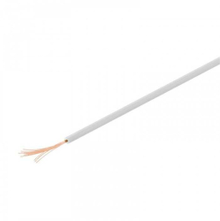 Cablu cupru multifilar izolat 10m alb 1x0.14mm Goobay 