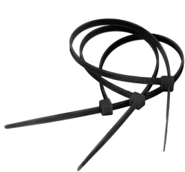 Coliere plastic 2.5 mmx10 cm negru 100buc 