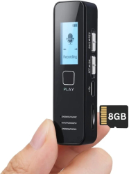 Mini Reportofon digital iUni 007 8GB Autonomie 17 ore MP3 Player 
