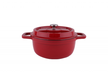 Oala Zilan Din fier turnat sub presiune puternica 2.6L Diametru 22 cm Inaltime 10 cm Compatibila cuptor si masina de spalat vas