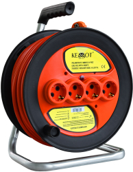 Rola Cablu Prelungitor pe Tambur Lungime 30m 3 Fire de 2.5 mm 4 Prize