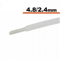 Tub Termocontractibil Transparent 4.8mm/ 2.4mm 0.5m 