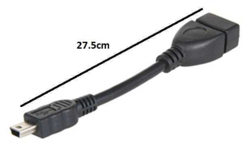 Cablu adaptor OTG miniUSB - USB mama 27.5cm case de marcat tablete telefoane SMART 