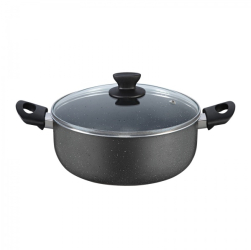 Cratita aluminiu 24 cm 3L cu capac ZILAN 