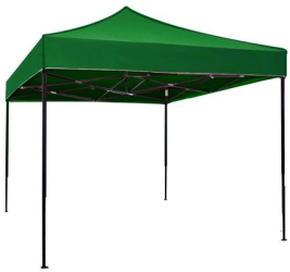 Pavilion Pliabil KlaussTech Dimensiuni 3 X 3 M Cadru Metalic Design Modern Ofera Protectie Impotriva Razelor Solare Verde 