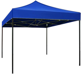 Pavilion Pliabil KlaussTech Dimensiuni De 3x3m Ofera Protectie Impotriva Razelor Solare Cadru Metalic Culoare Albastru 