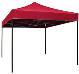 Pavilion Pliabil KlaussTech Rosu 3x3m Cadru Metalic 