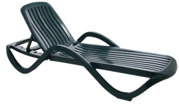 Sezlong Gradina Klausstech Dimensiuni 190 X 71 X 46 Spatar Reglabil Stivuibil Greutate 10 Kg Material Plastic Design Clasic Verde 