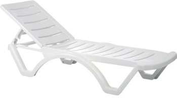 Sezlong Klausstech De Plaja/piscina Structura Din Plastic Rezistenta La Uv Ajustare A Spatarului Rezistent La Umezeala Design Confortab 