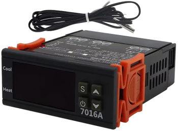 Termostat pentru Control Temperatura cu 1 Canal Afisaj LED Control Temperatura pentru Dispozitive cu Putere Maxima de 5000W 