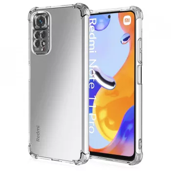 Husa pentru Xiaomi Redmi Note 11 Pro 4G / Note 11 Pro 5G / Note 12 Pro 4G - Techsuit Shockproof Clear Silicone - Clear 
