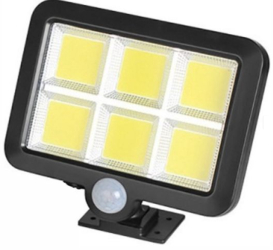 Lampa Solara KlaussTech 6W cu Panou solar Senzor Acumulator incorporat Plastic Modern Negru 