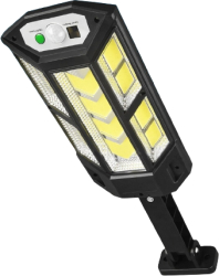 Lampa Solara KlaussTech De Exterior Telecomanda 259 LED-uri Lumina Alba Negru 