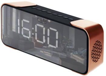 Radio cu ceas Adler AD 1190 2x3W Alarma Bluetooth AUX USB CD card display LCD 2600 mAh Cupru/negru 