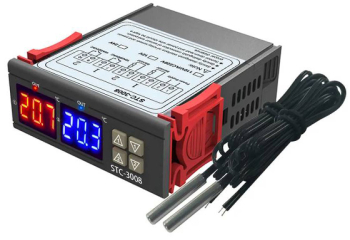 Termostat pentru Control Temperatura cu 2 Sonde de Temperatura Afisaj LCD Control Temperatura pentru Dispozitive cu Putere Maxima de 5000W 