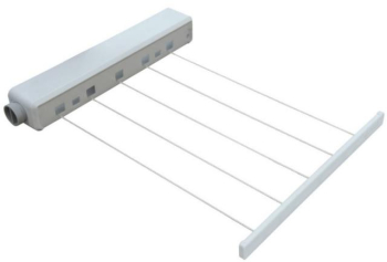 Uscator Rufe Retractabil KlaussTech 5 Sfori pentru Uscarea Rufelor Rezistent Alb