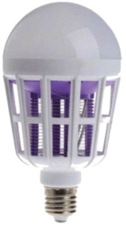 Bec 2 In 1 Klausstech Lampa Uv Impotriva Insectelor Incorporata In Bec E27 Lumina De Culoare Alb-rece Putere 15w Alb 