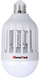 Bec Led Cu Functie Anti-insecte Klausstech 12 W Temperatura Culoare 6500 K Soclu E 27 Protectie Supraincalzire Design Ergonomic Alb 