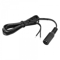 Cablu 1m cu conector DC 2.5x5.5mm pentru surse LED 
