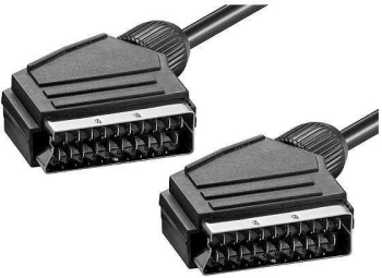 Cablu audio/video SCART 21 pini tata - SCART 21pini tata 0.8m 