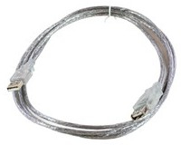 Cablu USB2.0 extensie 1m A-A tata-mama transparent 