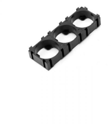 Carcasa cilindrica clips 3x 18650 in linie dreapta 