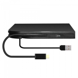 Carcasa DVDRW 9.5mm USB/USB Type C la SATA fara unitate optica 