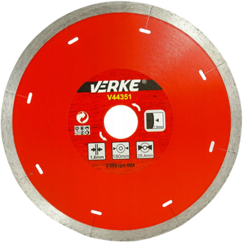 Disc diamantat 180x25 4x1 6mm V44351 Verke 