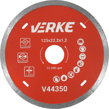 Disc diamantat pentru beton 125X22.2X1.2 mm V44355 Verke