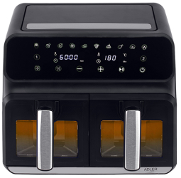 Friteuza cu aer cald dubla Adler AD6315 8 litri 4+4 10 programe 2500W 